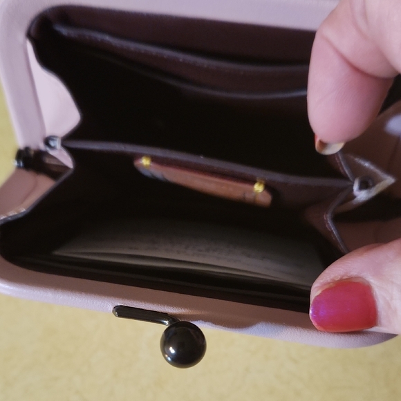 Coach Mauve Leather Wristlet - Picture 4 of 4